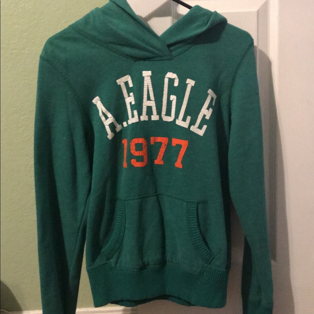 Green American Eagle hoodie